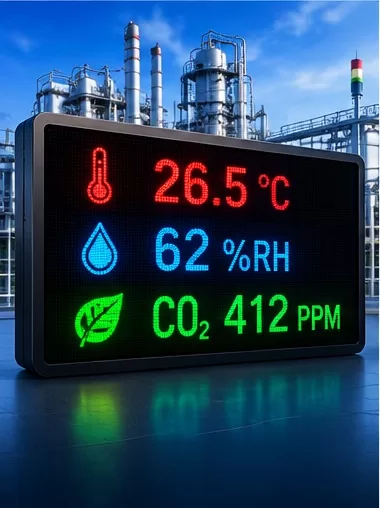 Industrial & Environmental Parameter LED Display 